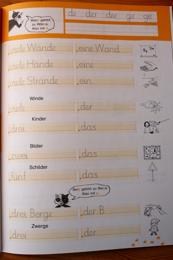 Grundschule Deutsch in German primary school Grundschrift