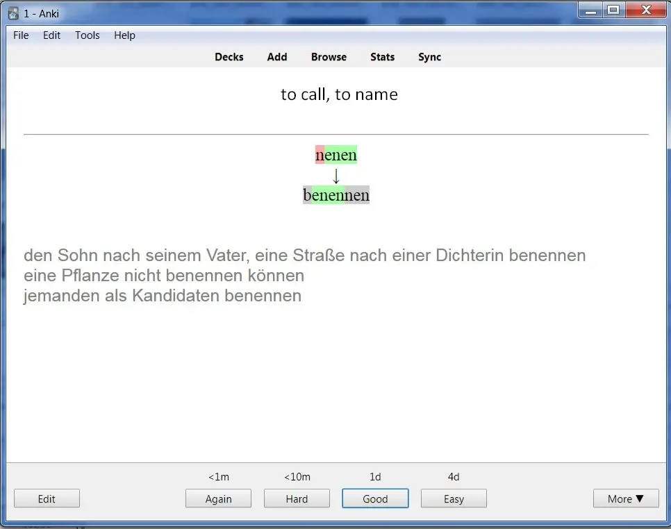 Anki Vorlagen bearbeiten / editing Anki templates