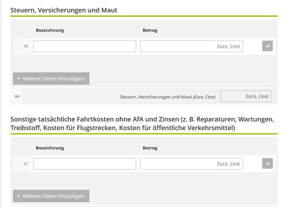 Ausfüllen Anlage EÜR Steuererklärung German tax return