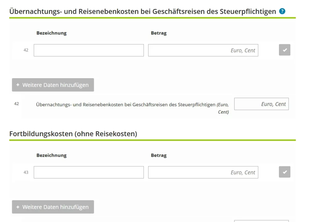 Ausfüllen Anlage EÜR Steuererklärung German tax return